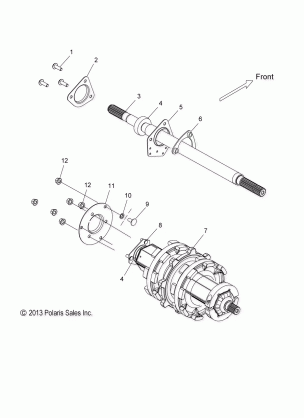 DRIVE TRAIN JACKSHAFT and DRIVESHAFT - S15CG6 ALL OPTIONS (49SNOWDRIVETRAIN14PRMK)