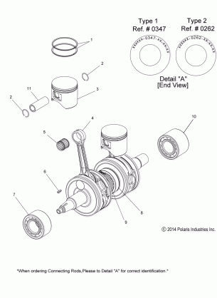 ENGINE PISTON and CRANKSHAFT - S15CG8 / CH8 ALL OPTIONS (49SNOWPISTONCRANKSHAFT15800LE)