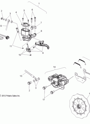 BRAKES BRAKE SYSTEM - S15CG8 / CH8 ALL OPTIONS (49SNOWBRAKE13PRORMK)