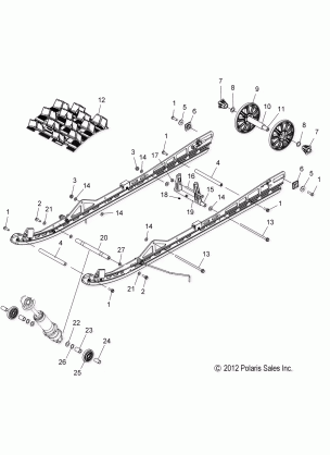 SUSPENSION REAR - S15CG8 / CH8 ALL OPTIONS (49SNOWSUSPRR13PRMK)