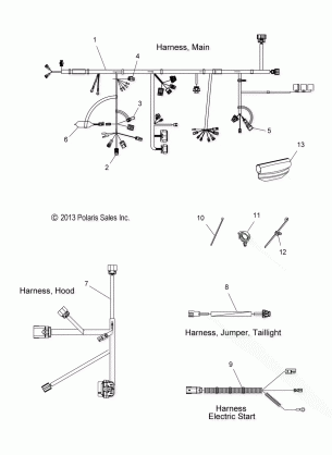 ELECTRICAL WIRE HARNESS - S15CG8 / CH8 ALL OPTIONS (49SNOWHARNESS14PRMK)