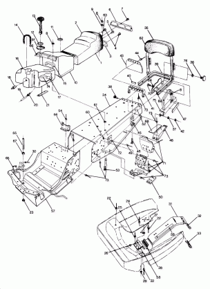 CHASSIS AND SEAT Trail Deluxe (4914161416003A)