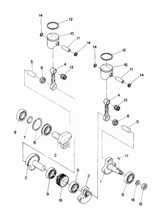 PISTON AND CRANKSHAFT Sport (4914161416029A)