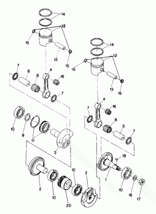 PISTON AND CRANKSHAFT Trail (4914161416030A)