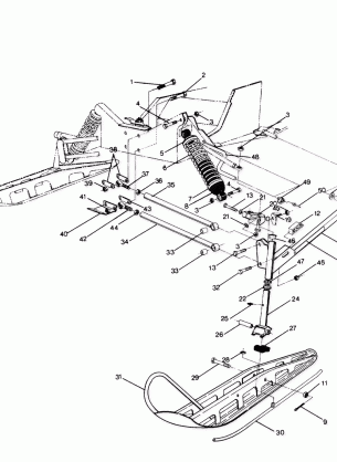 FRONT SUSPENSION AND SKI Sport and Trail (4914161416009A)