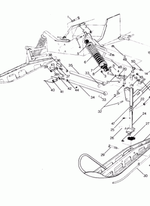 FRONT SUSPENSION AND SKI Classic 400 and 650 (4914131413007A)