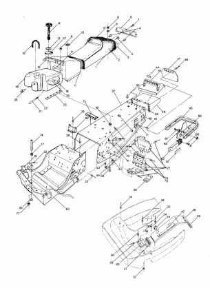 CHASSIS AND SEAT Classic 400 and 650 (4914131413001A)