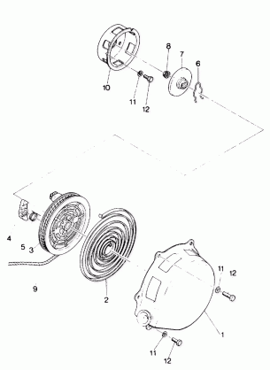 RECOIL STARTER  Star Trak (4912731273021A)