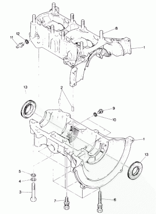 CRANKCASE LT / LTR (4912711271020A)