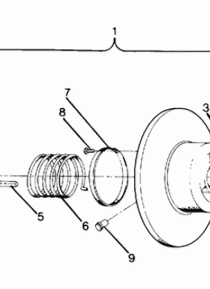 DRIVEN CLUTCH  LT / LTA (4912711271009A)