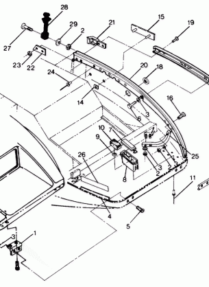 BUMPER AND HINGE LT / LTR (4912711271004A)