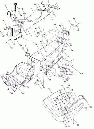 CHASSIS AND SEAT Sport Trail 400 and 600 (4912701270001A)