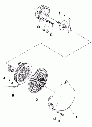 RECOIL STARTER 600 (4912701270046A)