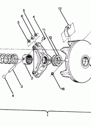 DRIVE CLUTCH Sport Trail 400 and 600 (4912701270023A)