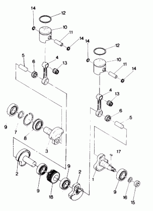 PISTON AND CRANKSHAFT Sport (4912701270035A)