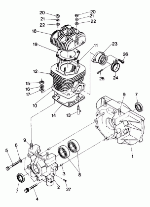 CRANKCASE AND CYLINDER Star (4912721272016A)