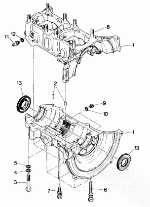 CRANKCASE Trail (4912701270028A)