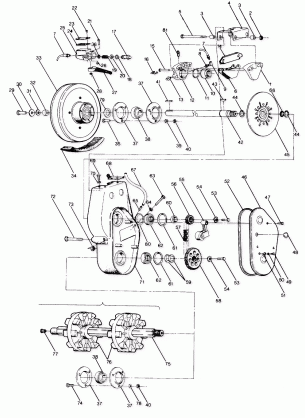 BRAKE AND CHAINCASE Sport Trail 400 and 600 (4912701270011A)