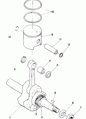 PISTON AND CRANKSHAFT Star (4912721272019A)