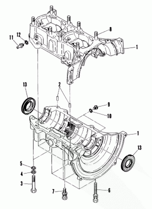 Crankcase (Trail) (4910941094028A)