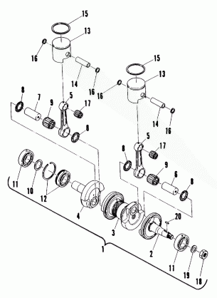 Piston and Crankshaft (400) (4910941094035A)