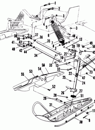 Front Suspension and Ski (600 LE) (4910941094011A)