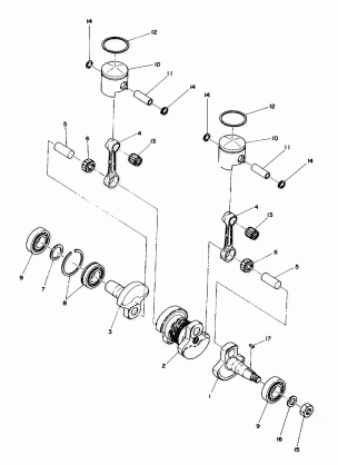 Piston and Crankshaft (4910961096017A)