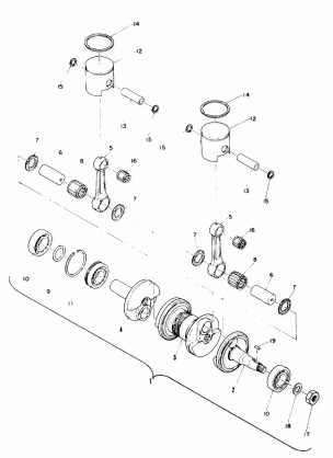 Piston and Crankshaft (Trail) (4909500950033A)