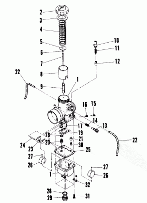 Carburetor (600 and 600 SE) (4909500950049A)