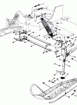 Front Suspension and Ski (Trail 400 600) (4909500950011A)