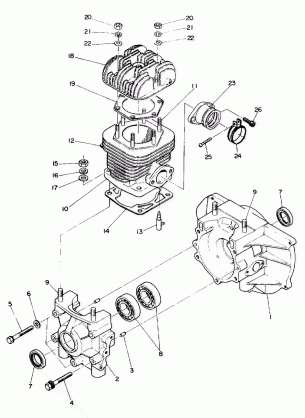 Crankcase and Cylinder (Star) (4909540954019A)