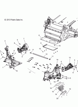 CHASSIS BULKHEAD ASM. - S18CBA5BS / 5BE ALL OPTIONS (49SNOWCHASSISFRT14550)