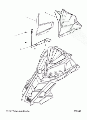 BODY WINDSHIELD - S18DCL8PS / PE (600549)