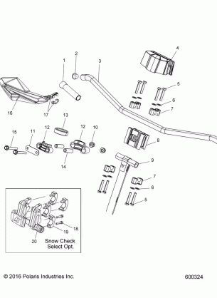 STEERING UPPER and HANDLEBAR ASM. - S18DDH8PS ALL OPTIONS (600324)