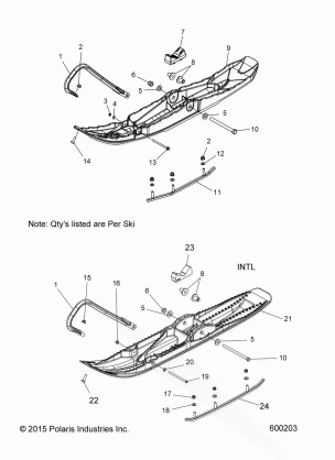 STEERING SKI ASM. - S18EEC6P ALL OPTIONS (600203)