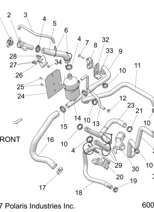 ENGINE COOLING SYSTEM BOTTLE / HOSES  - S18FJB8 / FJE8 / FJP8 ALL OPTIONS (600679C)