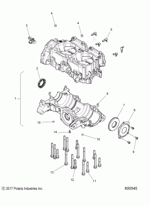 ENGINE CRANKCASE - S18DDH8PS ALL OPTIONS (600545)