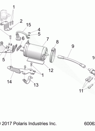 ENGINE STARTER MOTOR - S18FJB8 / FJE8 / FJP8 ELECT. START OPTION (600623C)