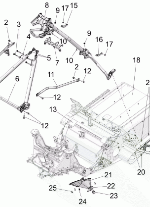 CHASSIS CHASSIS OVER STRUCTURE and RUNNING BOARDS - S18FJB8 / FJE8 / FJP8 ALL OPTIONS (600613C)