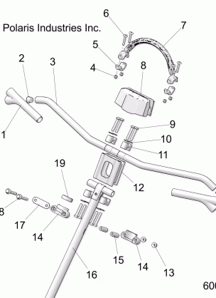 STEERING HANDLEBAR MOUNTING - S18FJB8 / FJE8 / FJP8 ALL OPTIONS (600601C)