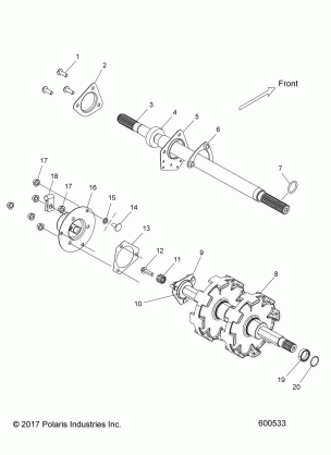 DRIVE TRAIN JACKSHAFT and DRIVESHAFT - S18CFF5BSL / BEL (600533)