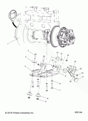 ENGINE MOUNTING - S18SJA5BSL / BEL (600144)