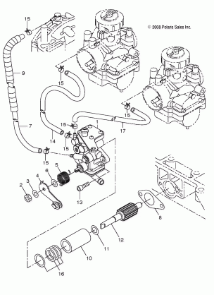 ENGINE OIL PUMP - S19CEA5BSL (49SNOWOILPUMP09TRAIL)