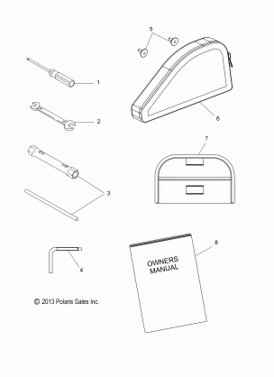 TOOLS TOOL KIT and OWNERS MANUAL - S19CEA5BSL (49SNOWTOOL14550)