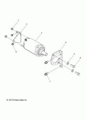 ENGINE STARTER MOTOR - S19CEE5BSL (49SNOWSTARTER14550)