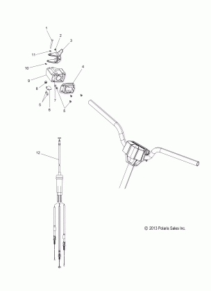 ENGINE THROTTLE CONTROL ASM. - S19CEE5BSL (49SNOWTHROTTLE14550)