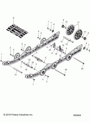 SUSPENSION REAR and TRACK - S19CEE5BSL (600404)