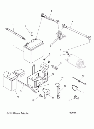 ELECTRICAL BATTERY BOX  ASM. - S19CEE5BSL (600341)