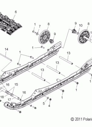 SUSPENSION REAR and TRACK - S14BA6GSL (49SNOWSUSPRR12800SB)