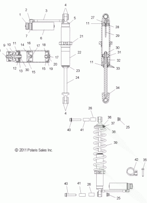 SUSPENSION SHOCK REAR - S14BA6GSL (49SNOWSHOCKREAR7043723)